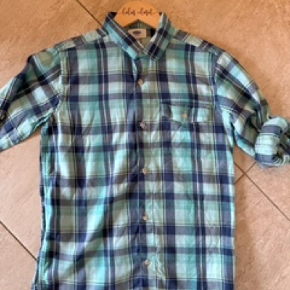 OLD NAVY LITE FLANNEL BUTTON DOWN SIZE 10